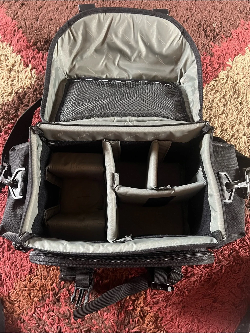 Canon Black Compact Camera Messenger Bag with Top Handle